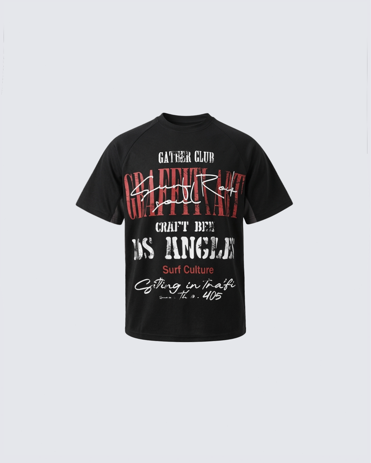 Graphic Letter Raglan Jersey T-Shirt