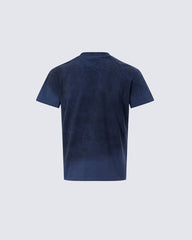 American Retro Tie-Dye Distressed Print Casual T-Shirt
