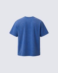 Retro Washed Flame Print Personalized T-Shirt