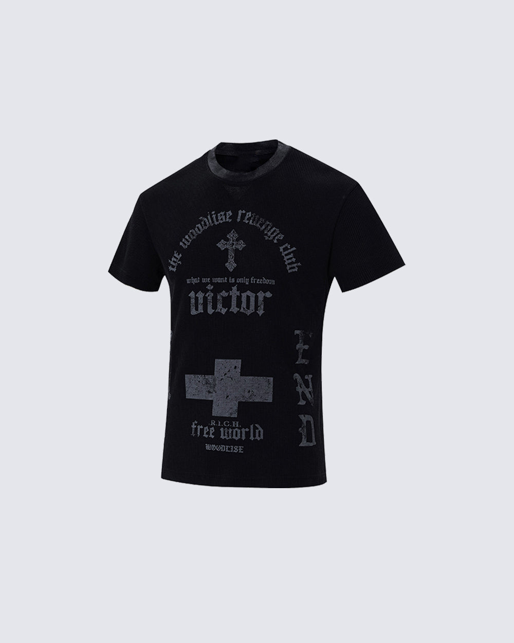 Vintage Fashion Niche Design Distressed T-Shirt