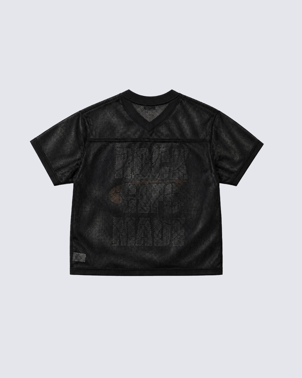 Retro Mesh Graphic Letter Sport Tee