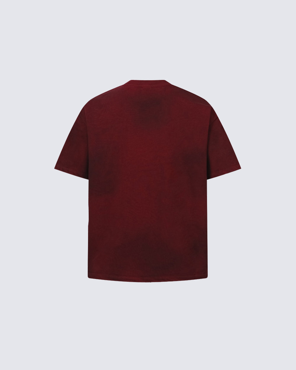 Vintage Washed Cross Graphic Burgundy Shirt