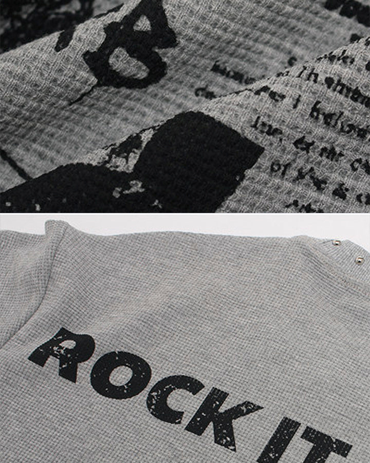 Vintage Studded Graphic T-Shirt New
