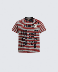 Graffiti Stripe Print T-Shirt