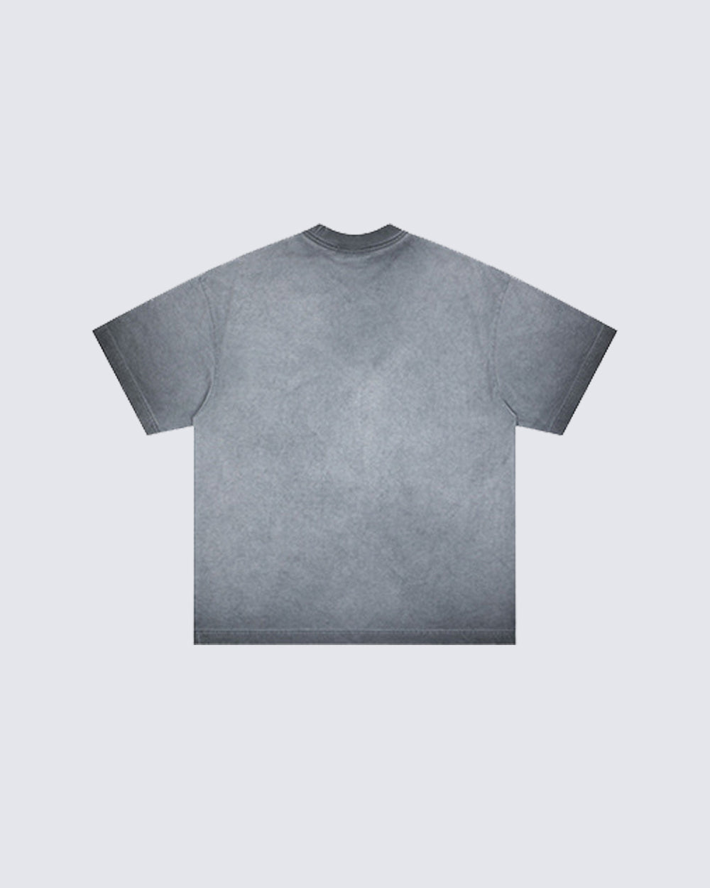 Grey Washed Graphic Print Short Sleeve T-Shirt