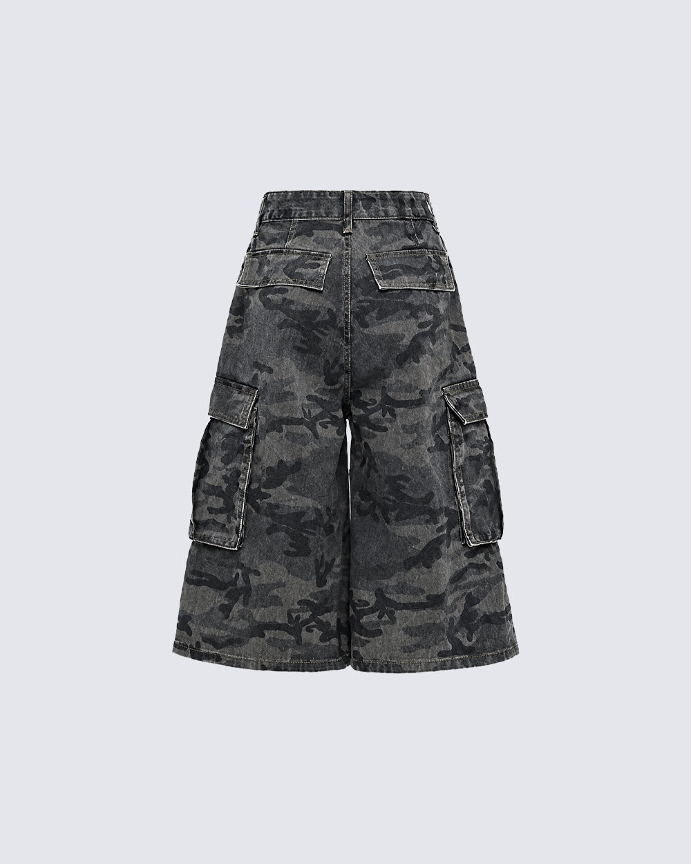 New Camo Layered Cargo Shorts