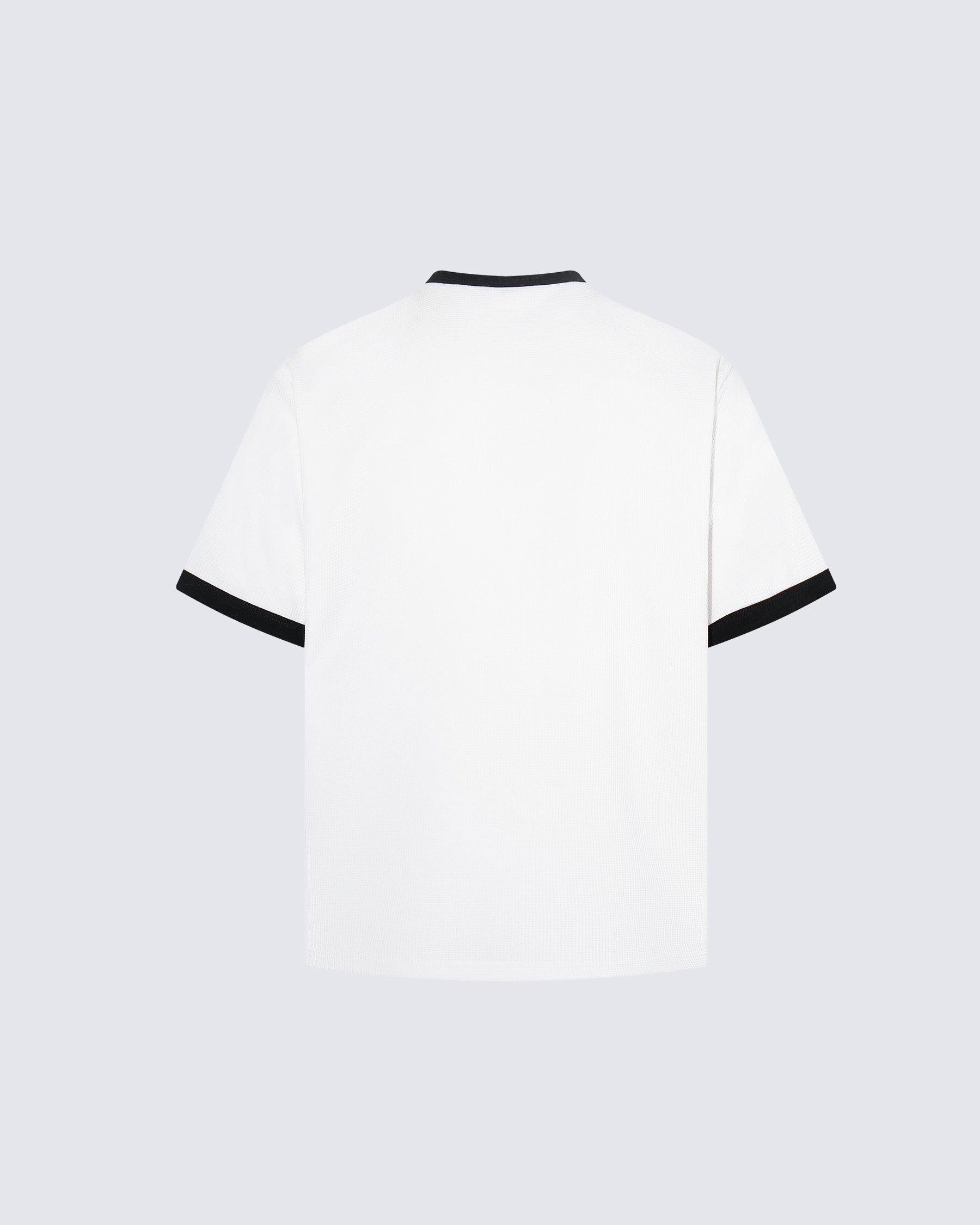 Graphic Contrast Trim Short Sleeve T-Shirt