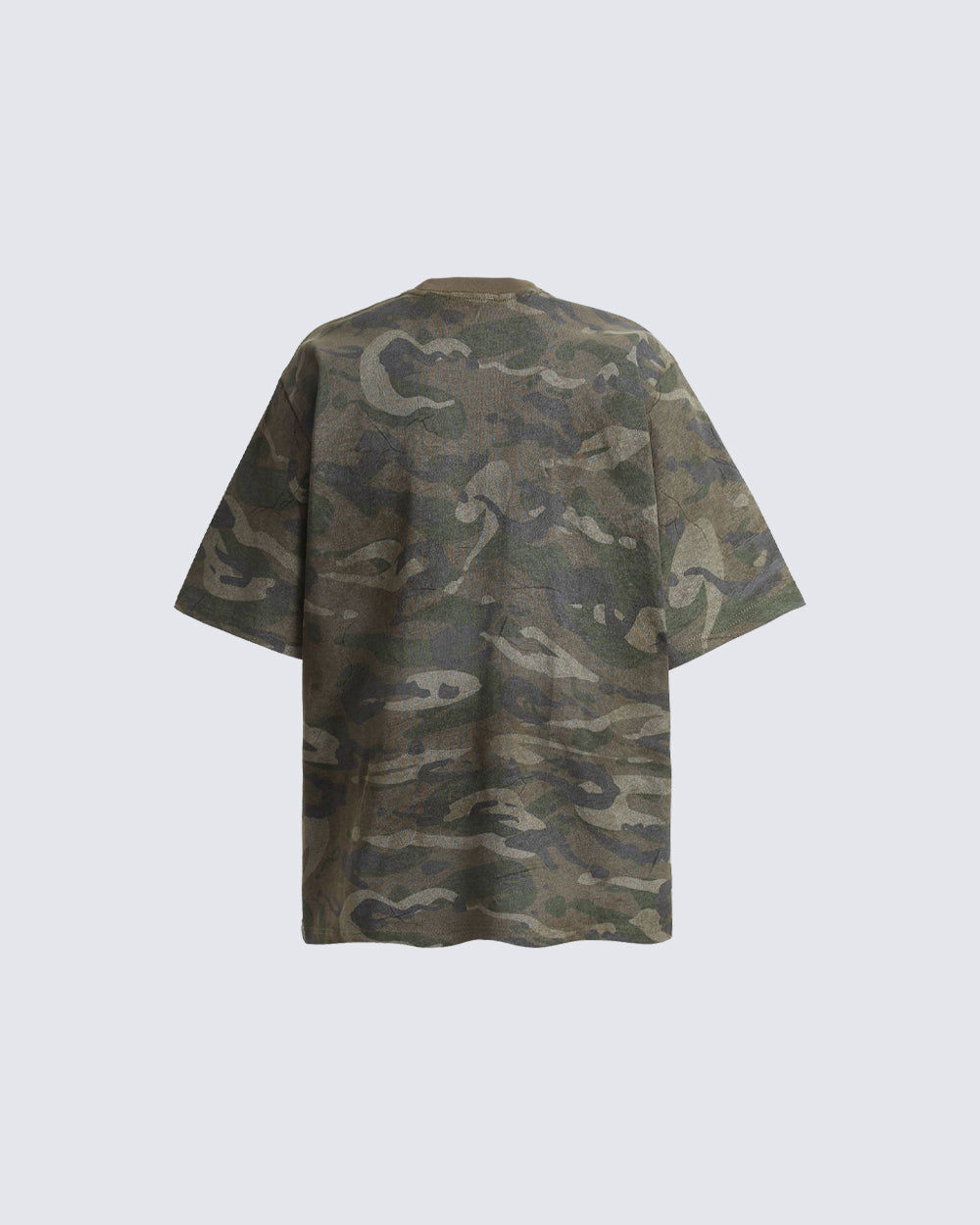 Distressed Patch Embroidered Short Sleeve T-Shirt
