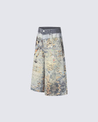 New Arrival 100% Cotton Printed Cargo Shorts