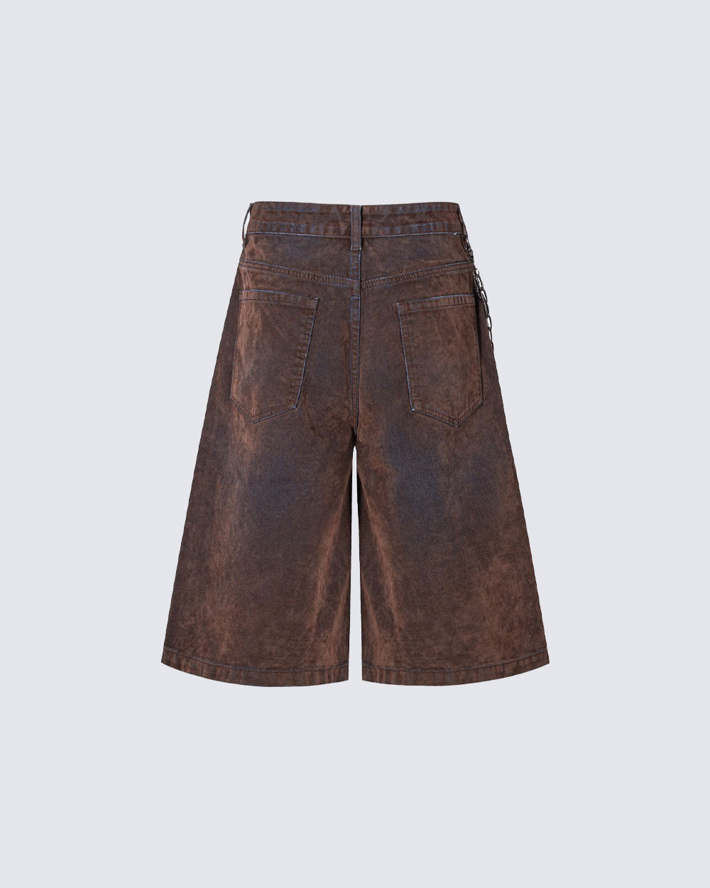 Brown Washed New Vintage Shorts