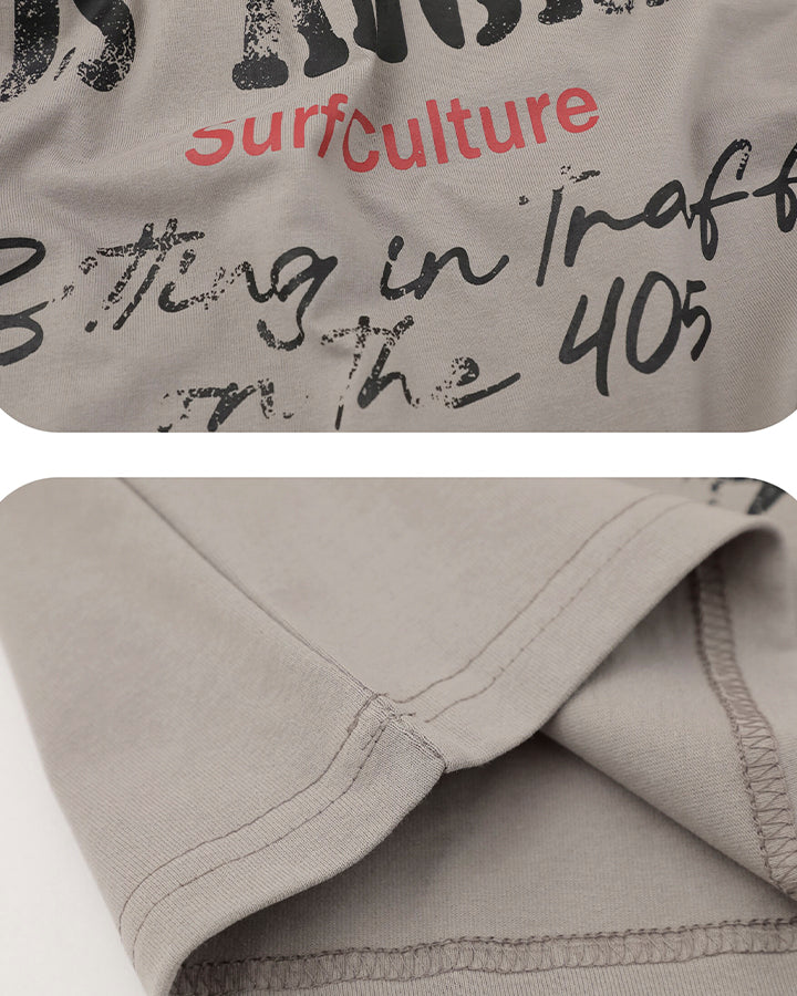 Graphic Letter Print Street Casual T Shirt