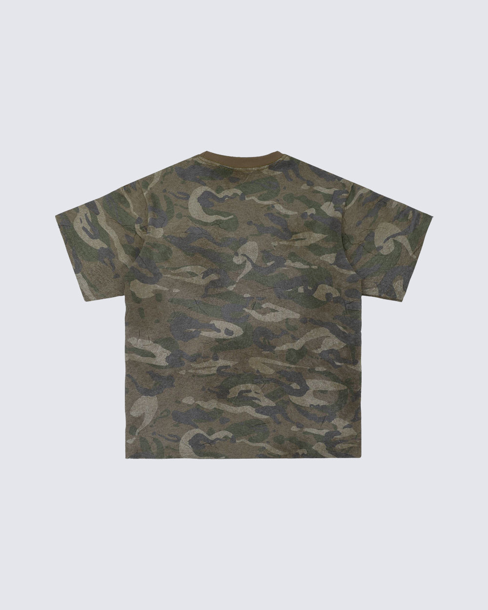 Distressed Patch Embroidered Short Sleeve T-Shirt