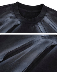 Vintage Washed Minimal Panel Short Sleeve