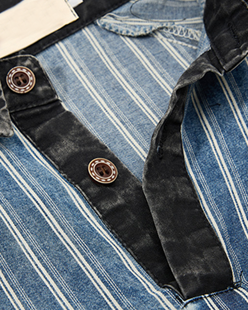 Vintage Striped Polo Shirt