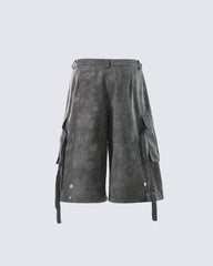 Refined Utility Cargo Bermuda Shorts