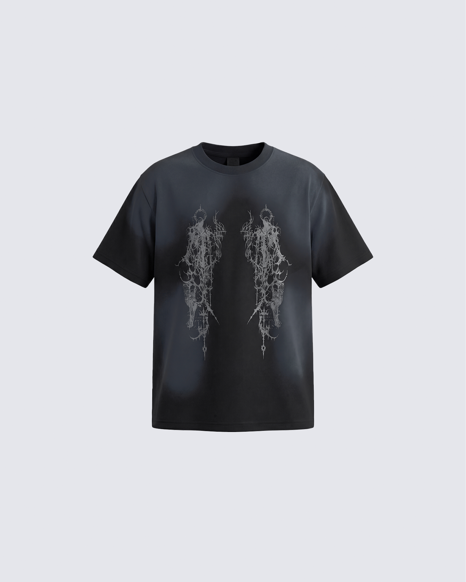 Gothic Mirror Graphic T-Shirt