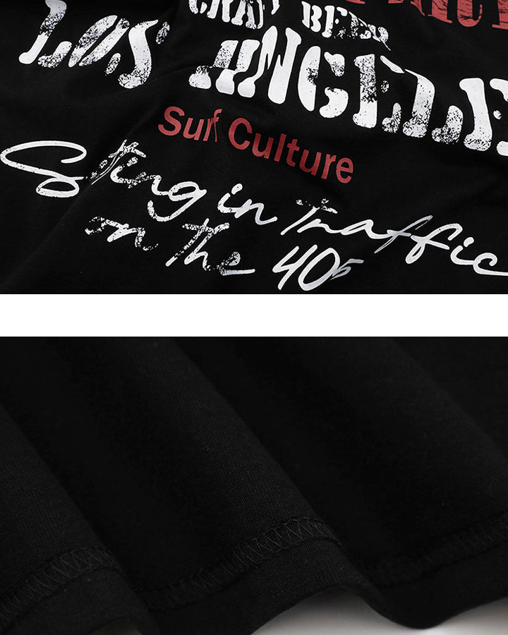 Graphic Letter Print Street Casual T Shirt