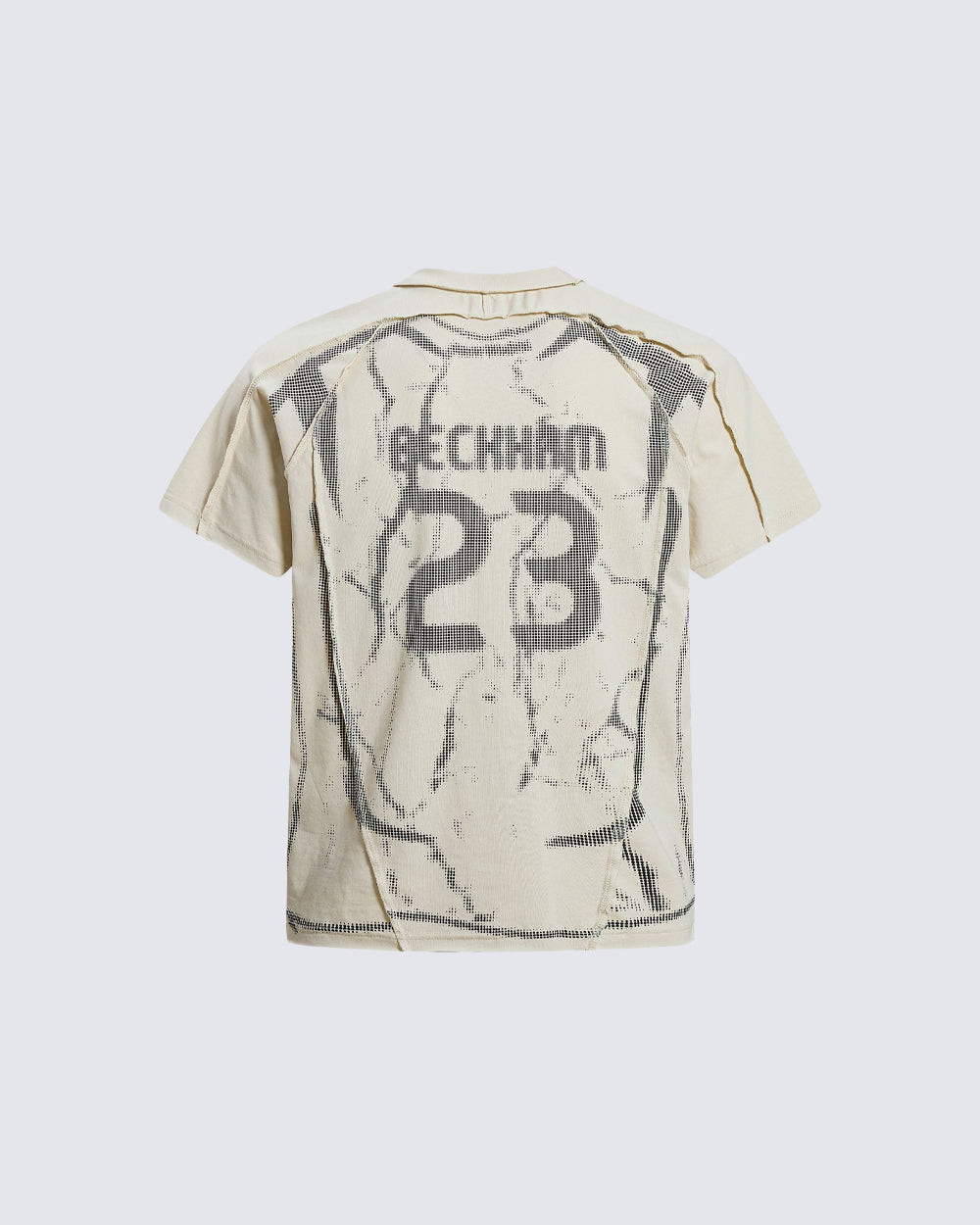 American Black Mesh Number Print Tee