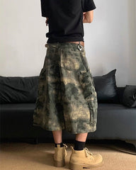 New Cotton Camouflage Cargo Seven-Quarter Shorts