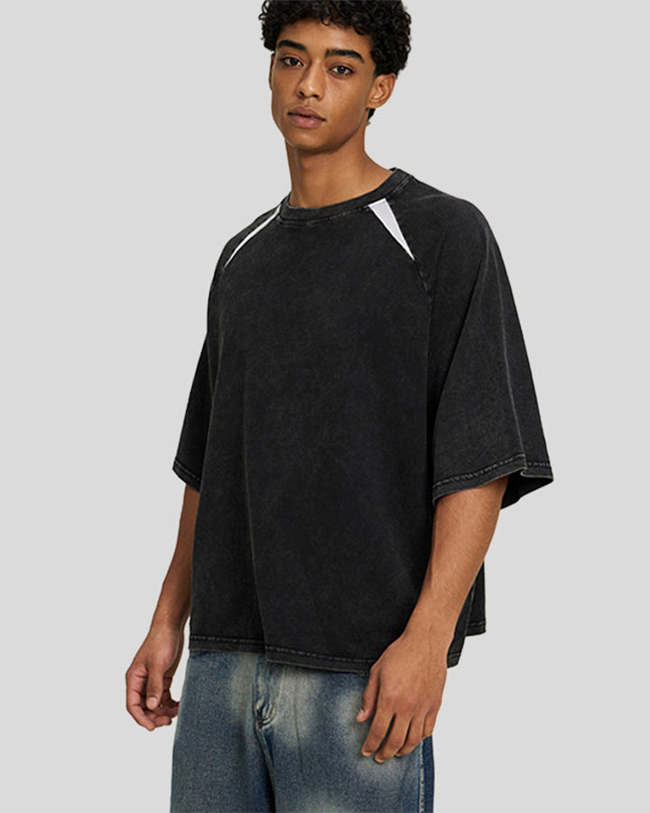 Vintage Washed Raglan Sleeve T-Shirt