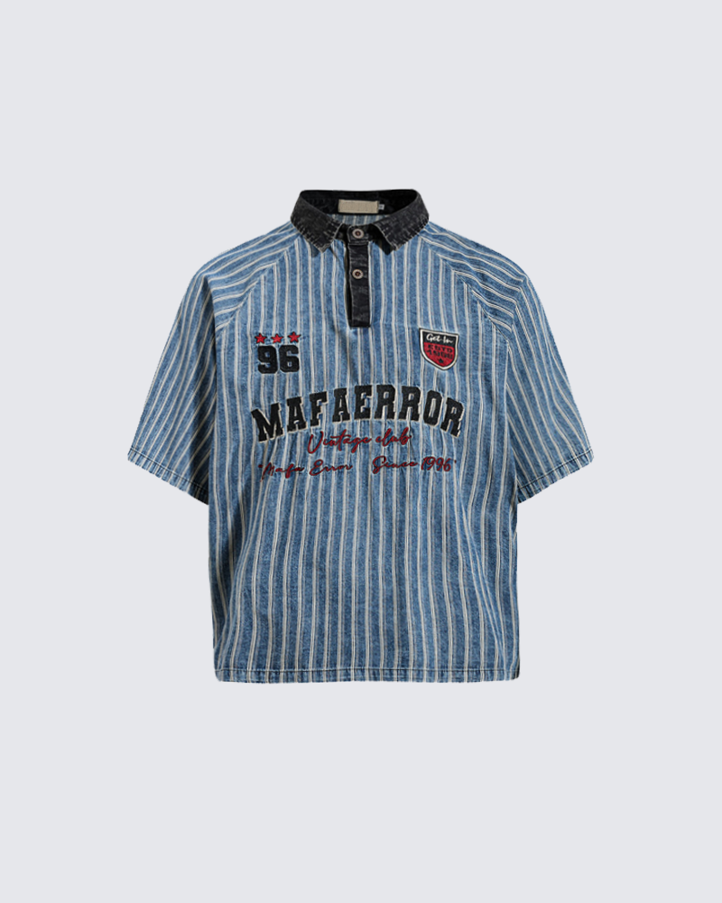 Vintage Striped Polo Shirt