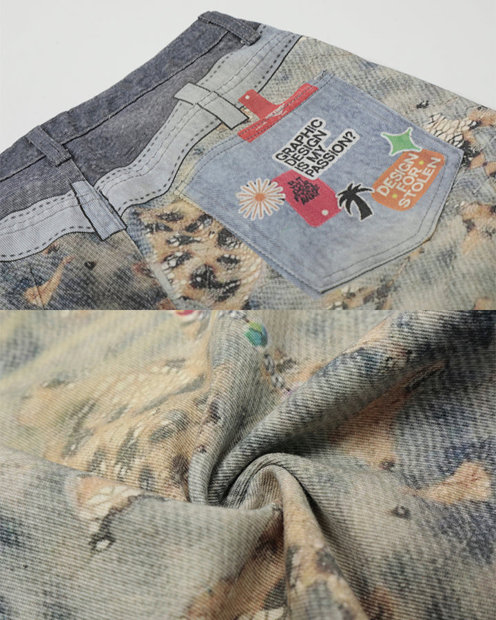 New Arrival 100% Cotton Printed Cargo Shorts