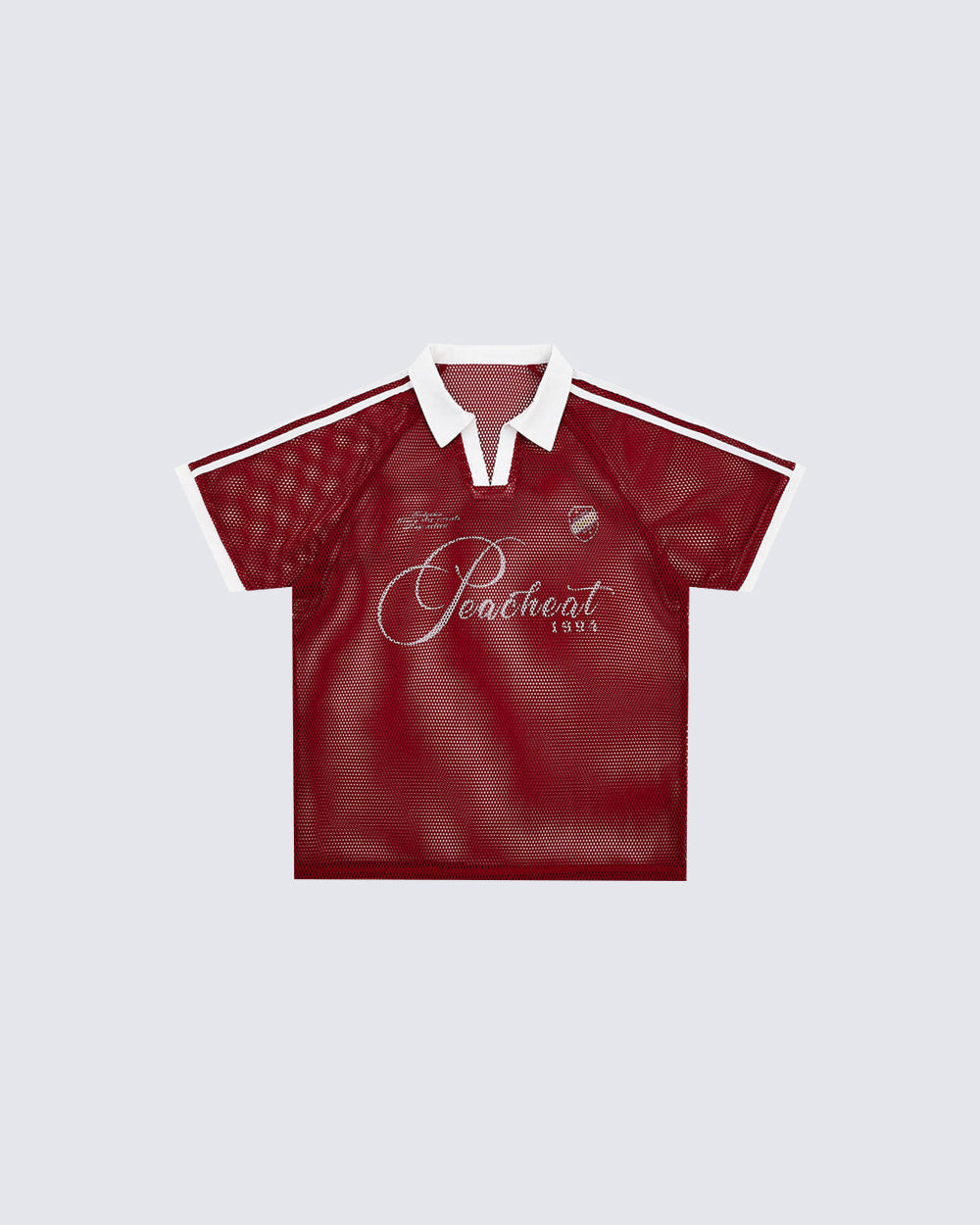 Vintage Mesh Number Graphic Polo Jersey Tee