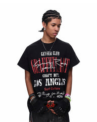 Graphic Letter Print Street Casual T Shirt