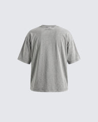 Vintage Washed Skull Graphic Oversized T-Shirt