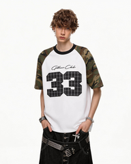 Vintage Camo Raglan T-Shirt New