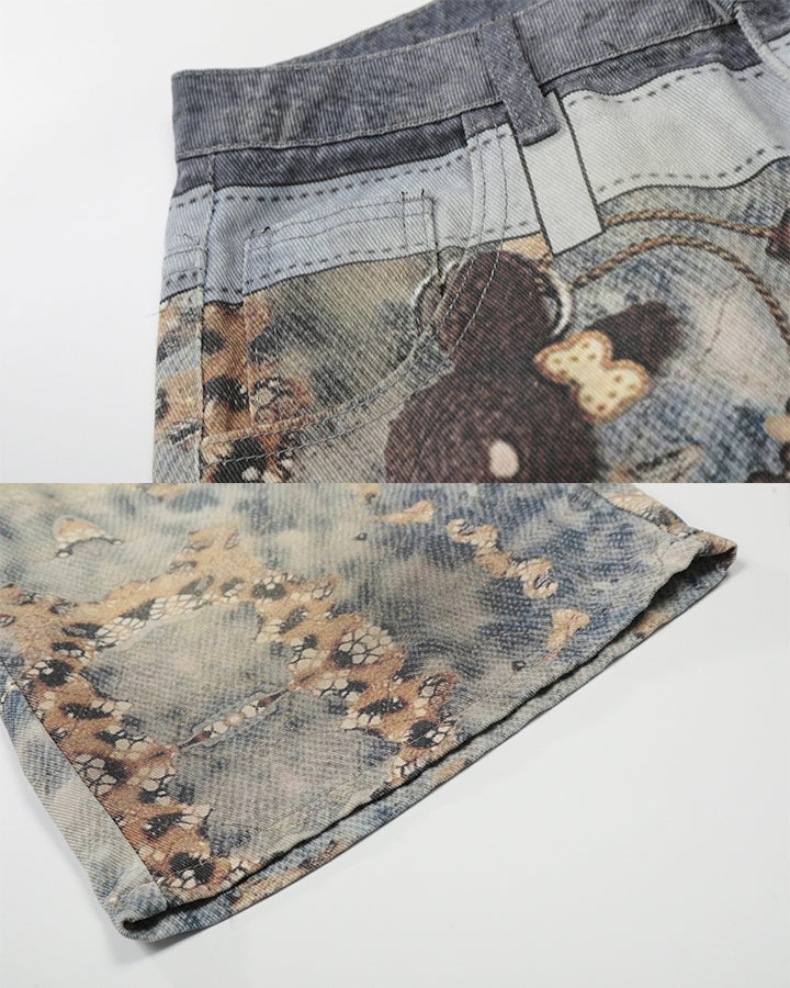 New Arrival 100% Cotton Printed Cargo Shorts