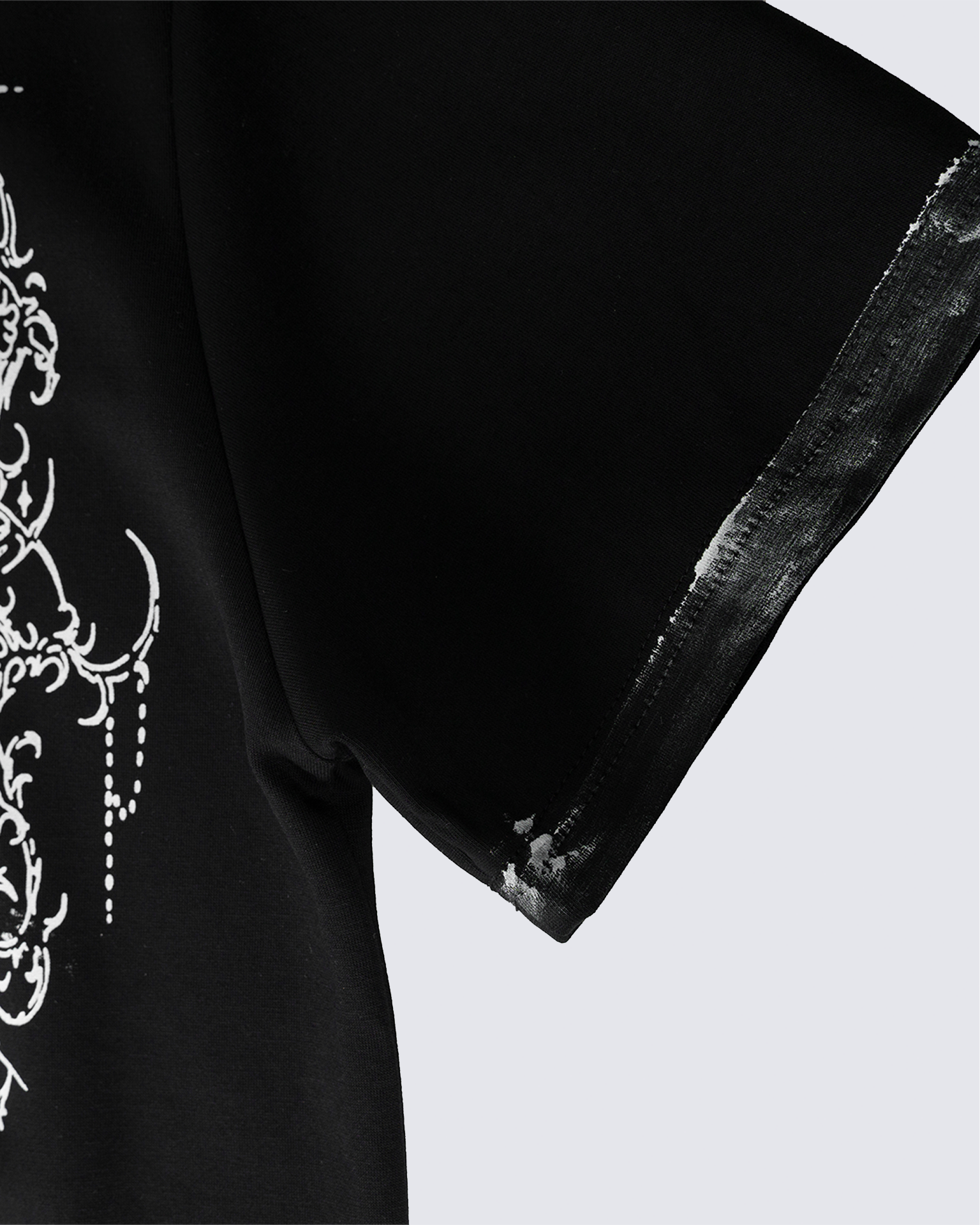 Vintage Gothic Cross Washed Polo Shirt
