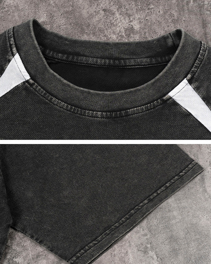 Vintage Washed Raglan Sleeve T-Shirt