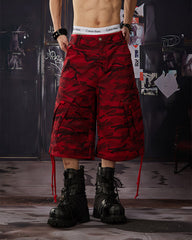 Light Asian Street Camo Utility Shorts