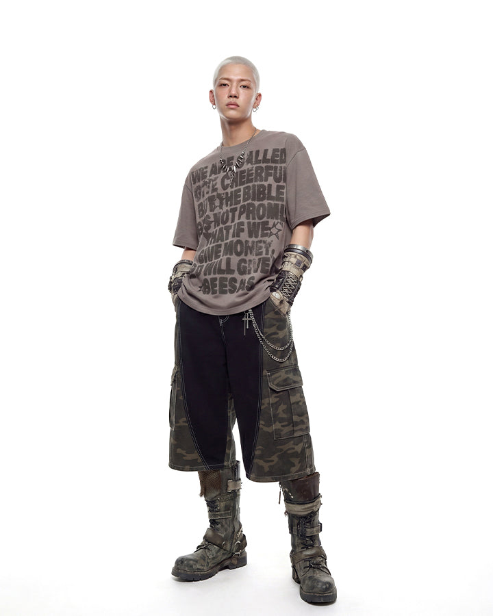 Hip-Hop Letter Print Short Sleeve T-Shirt New