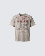 Vintage Number Print T-Shirt