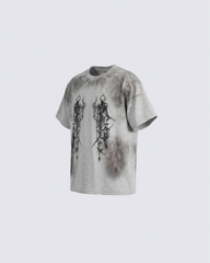 Gothic Mirror Graphic T-Shirt