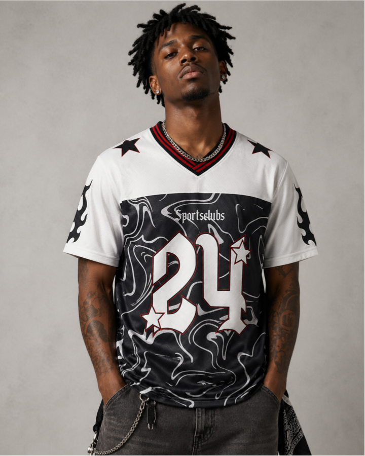 Vintage Star Number Mesh Jersey Tee