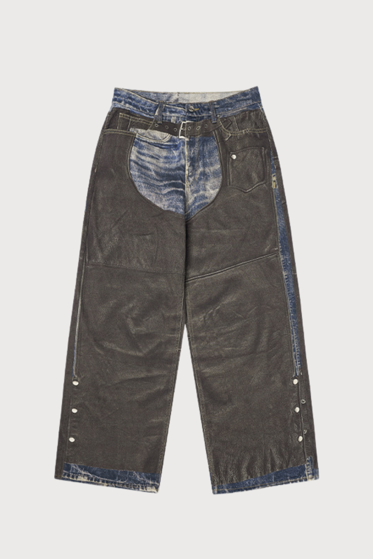 Concrete Dream Print Straight Jeans