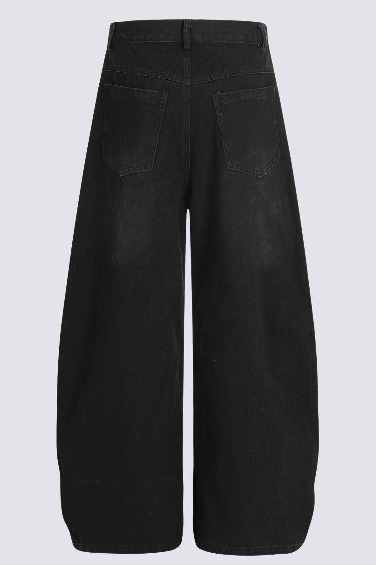 Concrete Drift Stripe Barrel Jeans In Black