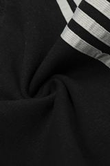 Concrete Drift Stripe Barrel Jeans In Black