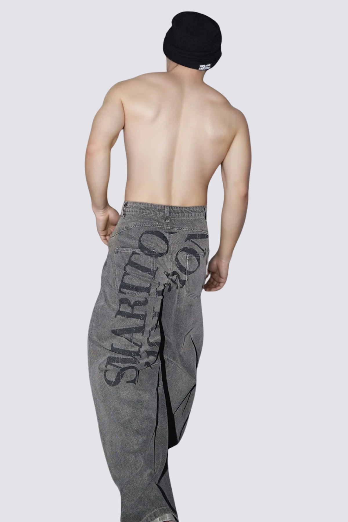 Dust Velocity Print Wide Leg Jeans
