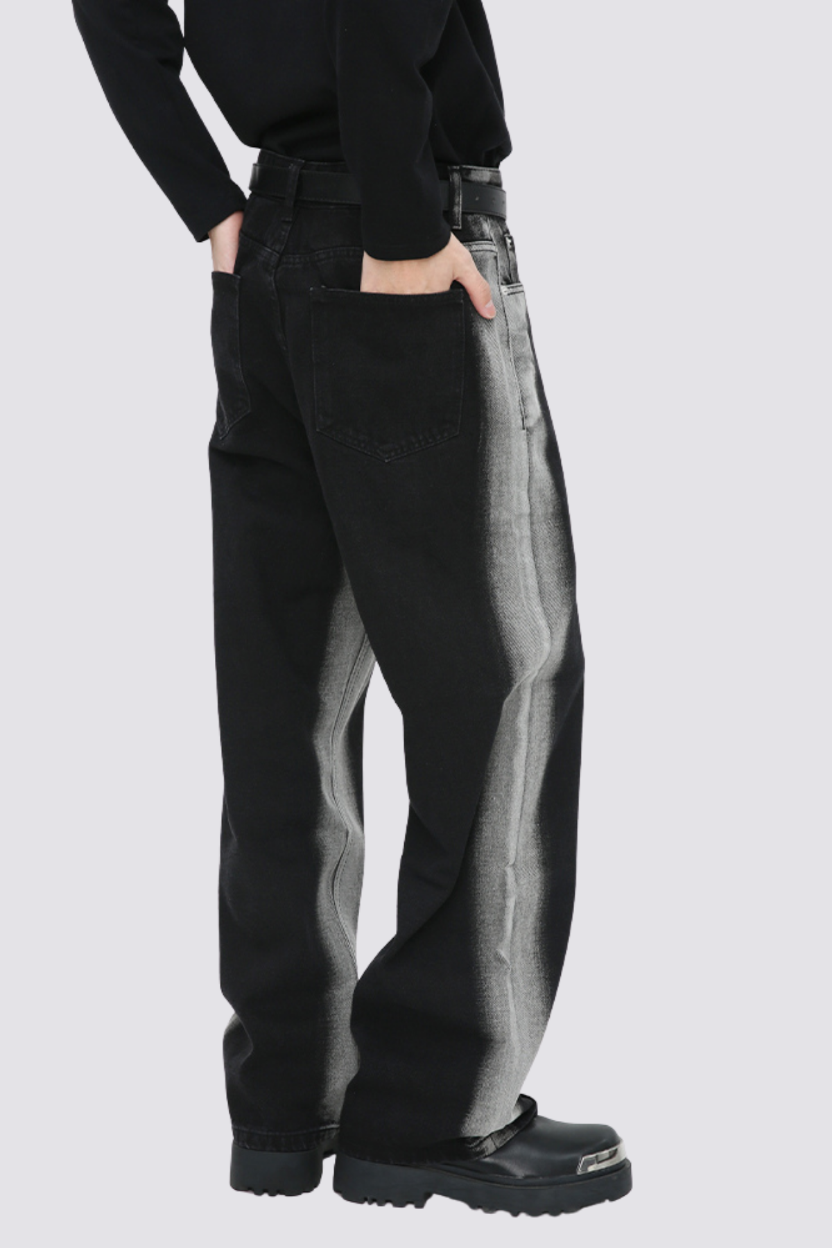 Grid Soul Straight Jeans