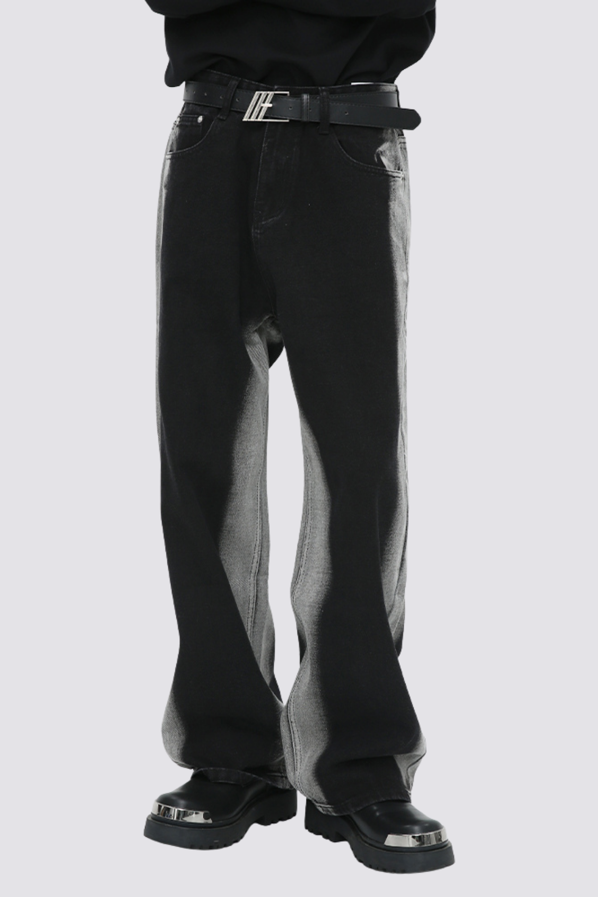 Grid Soul Straight Jeans