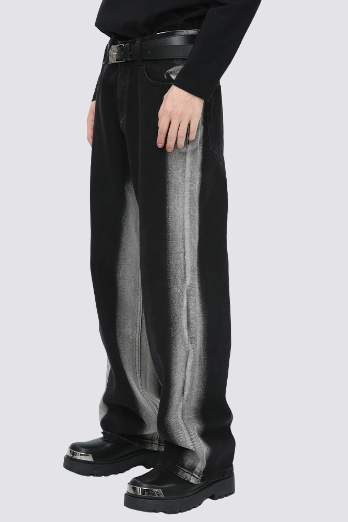 Grid Soul Straight Jeans