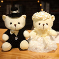 Couple Wedding Bears Plush Toys 2pcs/lot 15-35cm