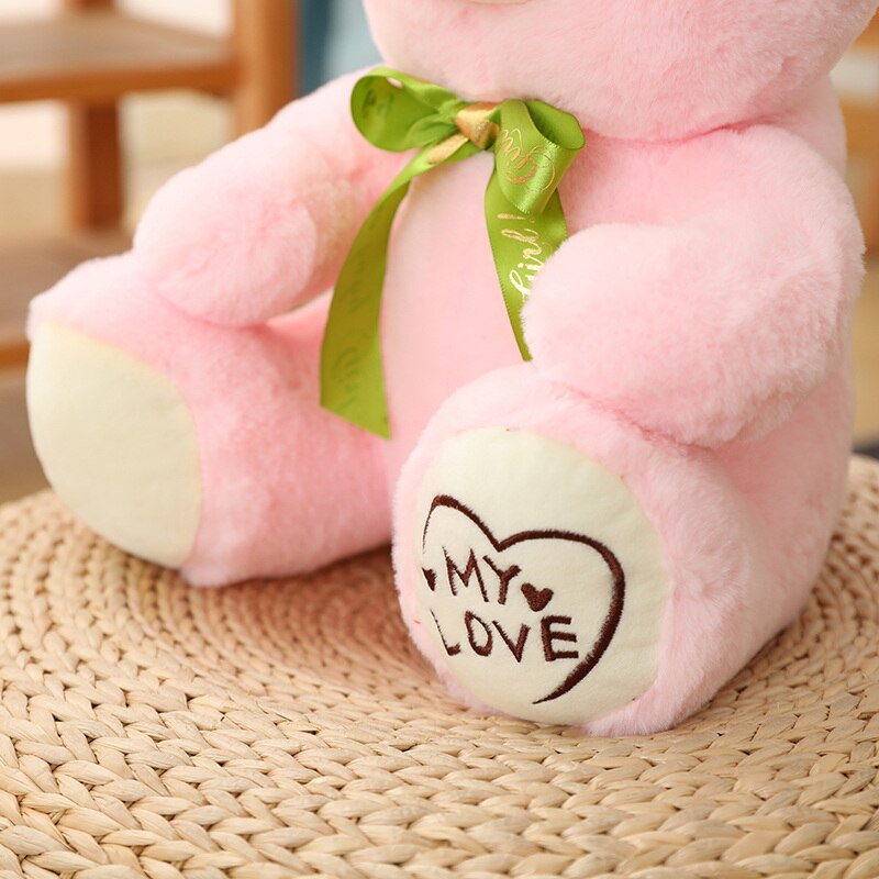 Teddy Bear Plush Toys (Colorful Bow Tie with "My love") 25/35/45cm