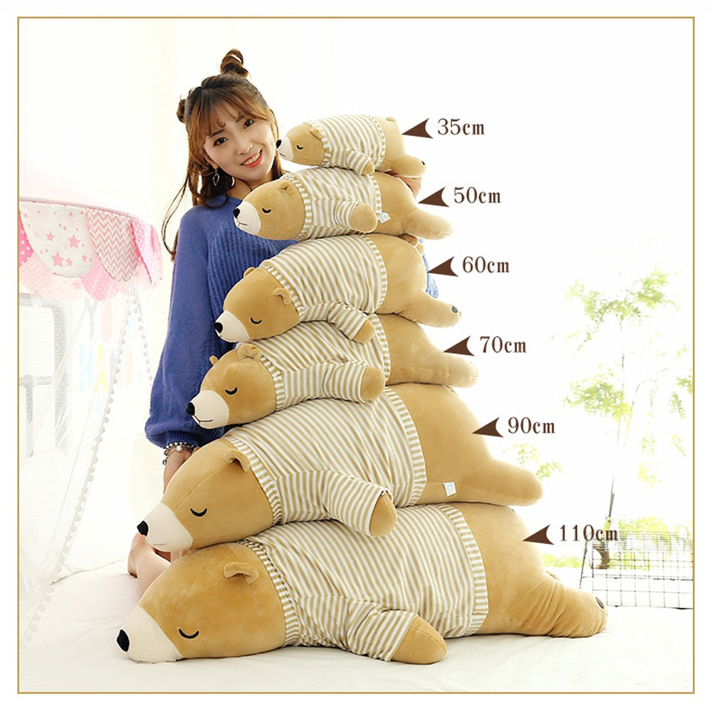 Cute Polar Bear (with/without cloth) Plush Toys 35cm