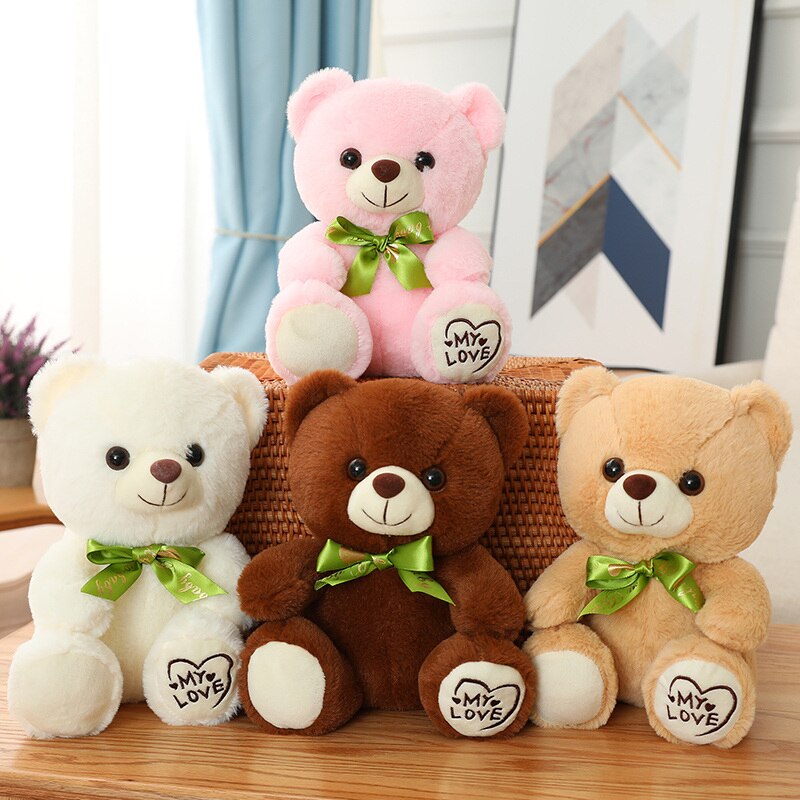 Teddy Bear Plush Toys (Colorful Bow Tie with "My love") 25/35/45cm