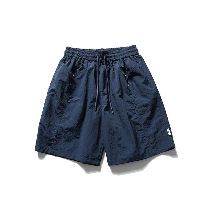 Hawaii Summer Japanese Trendy Irregular Pocket Loose Casual Shorts - Youth